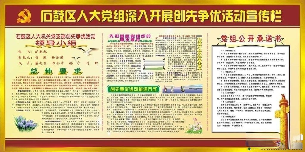 争优创先活动板报