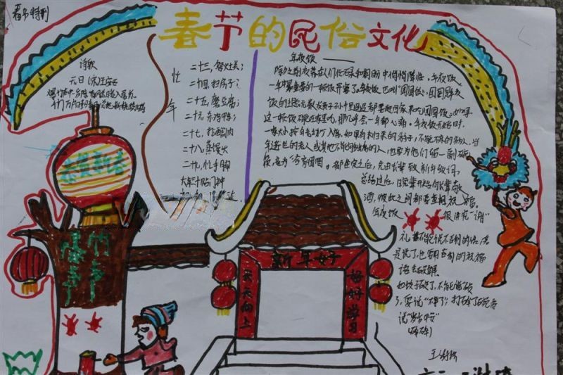 中国传统节日手抄报的相关资料
