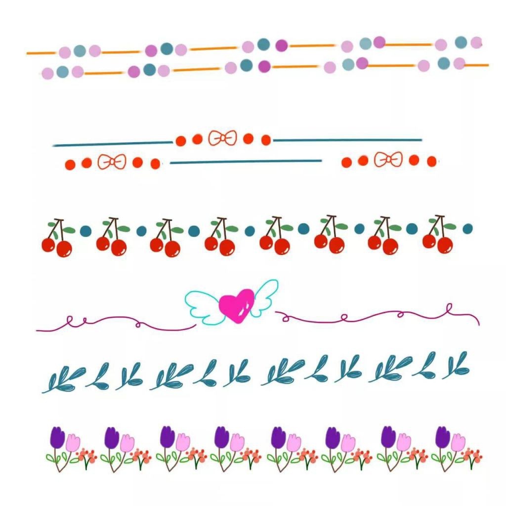 最新手抄报花边素材，超实用的手抄报素材，收藏慢慢用！