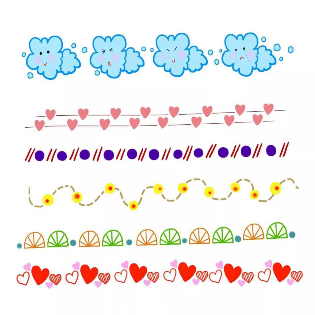 最新手抄报花边素材，超实用的手抄报素材，收藏慢慢用！
