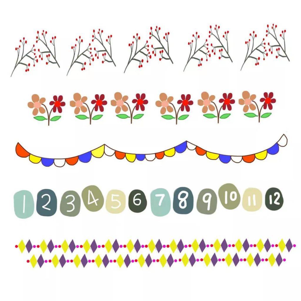 最新手抄报花边素材，超实用的手抄报素材，收藏慢慢用！