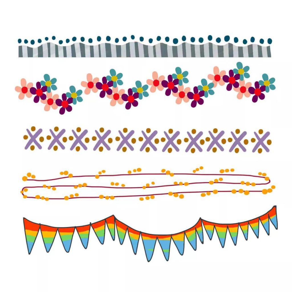 最新手抄报花边素材，超实用的手抄报素材，收藏慢慢用！