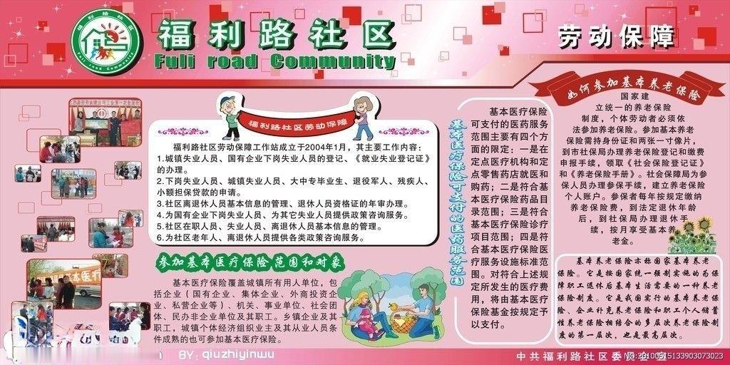 劳动保障板报设计图