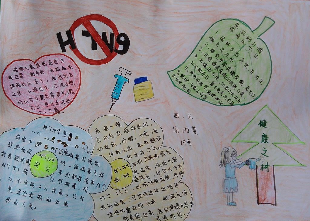 H7N9流感手抄报大全