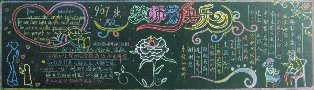 2022新学期教师节黑板报获奖作品