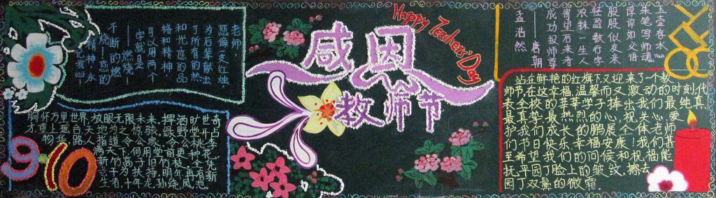 2022新学期教师节黑板报获奖作品