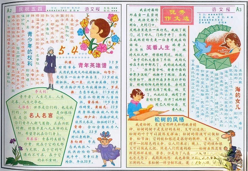 语文报庆祝五四专刊