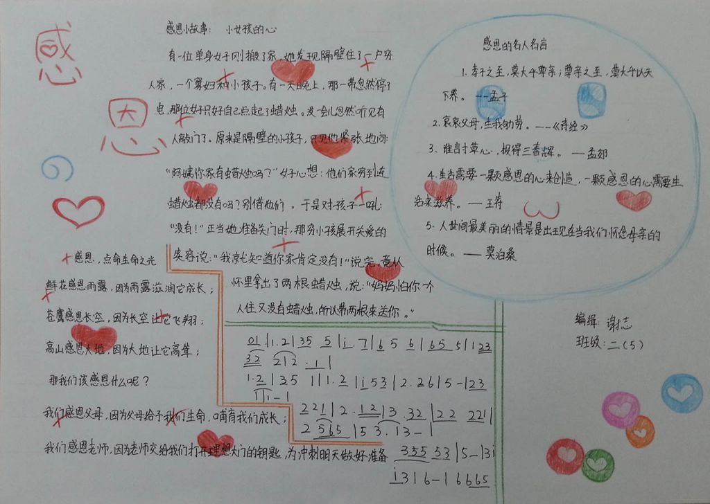 学习劳模 学会感恩手抄报