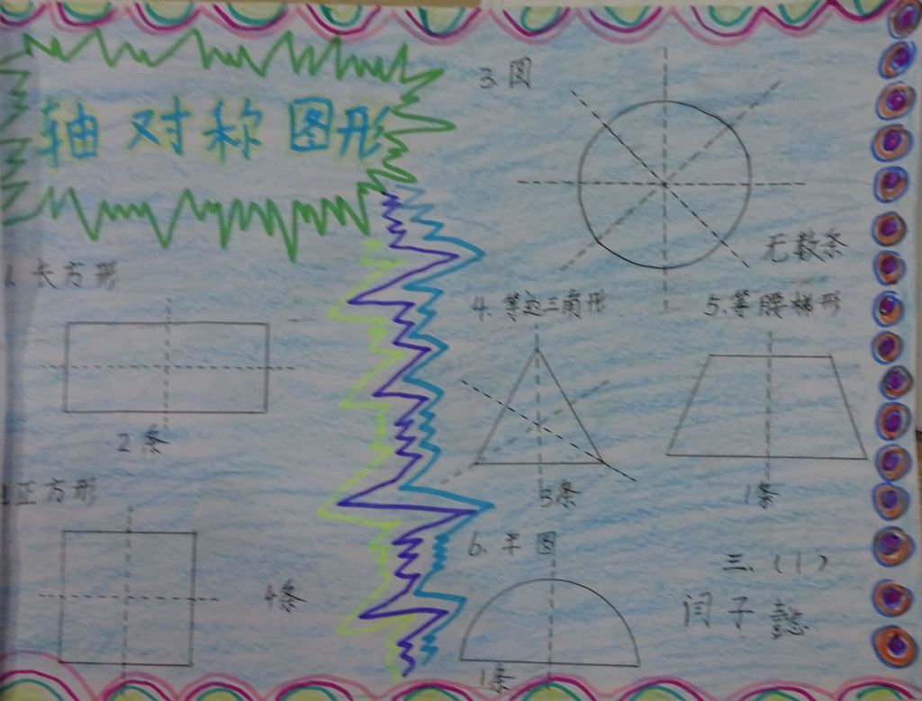 关于图形的手抄报