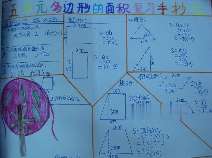 多边形的面积手抄报