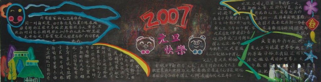 恭祝2022元旦快乐板报