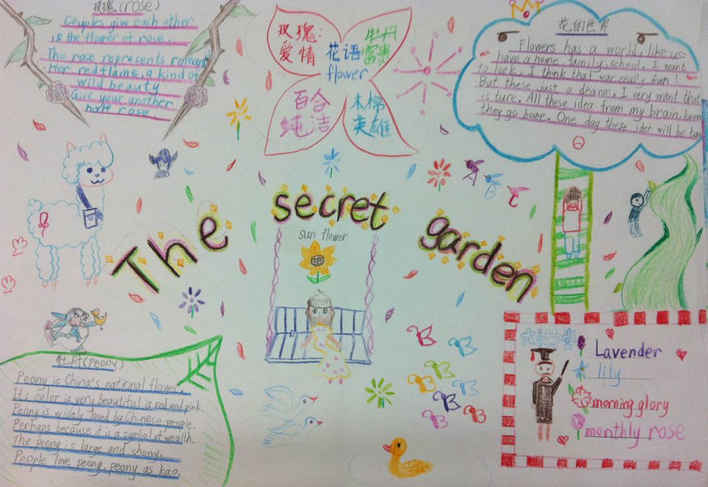 he secret garden秘密花园手抄报