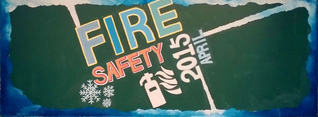 消防黑板报模板：FIRE safety
