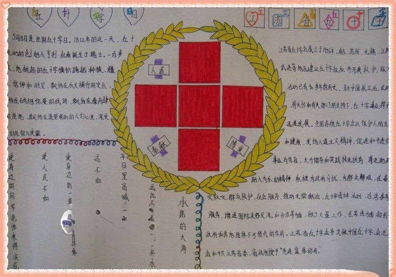 红十字会版面设计手抄报