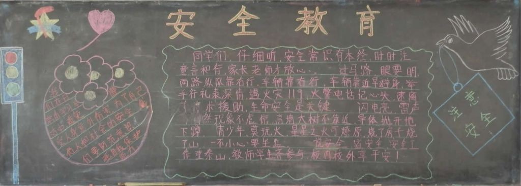 小学生校园安全黑板报