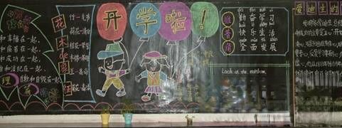 小学生开学啦黑板报设计精美图片欣赏