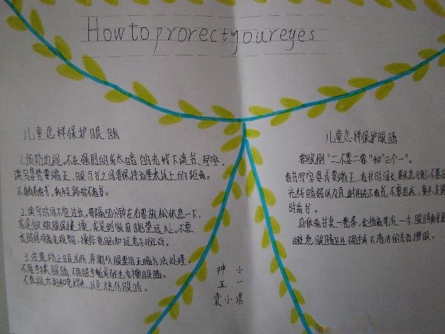 护眼手抄报-how to prorect your eyes