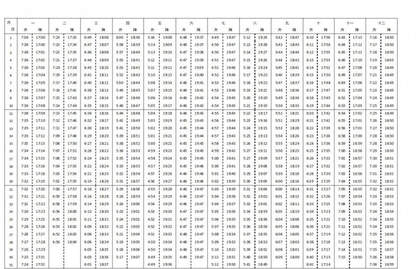 2023年北京天安门升旗时间和降旗时间