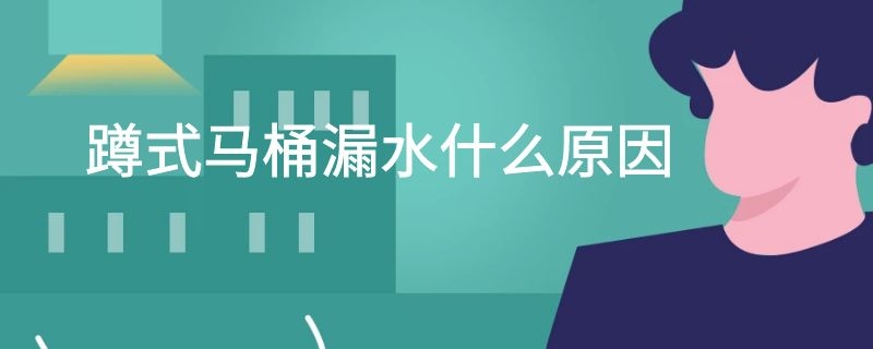 蹲式马桶漏水什么原因