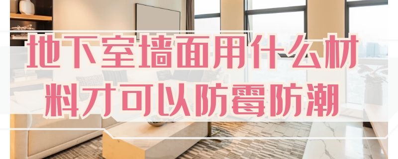 地下室墙面用什么材料才可以防霉防潮