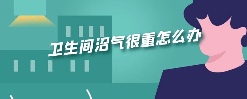 卫生间沼气很重怎么办