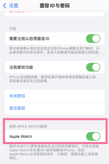 applewatch怎么不能帮助手机识别人脸了3