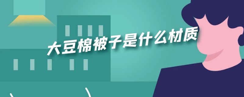 大豆棉被子是什么材质